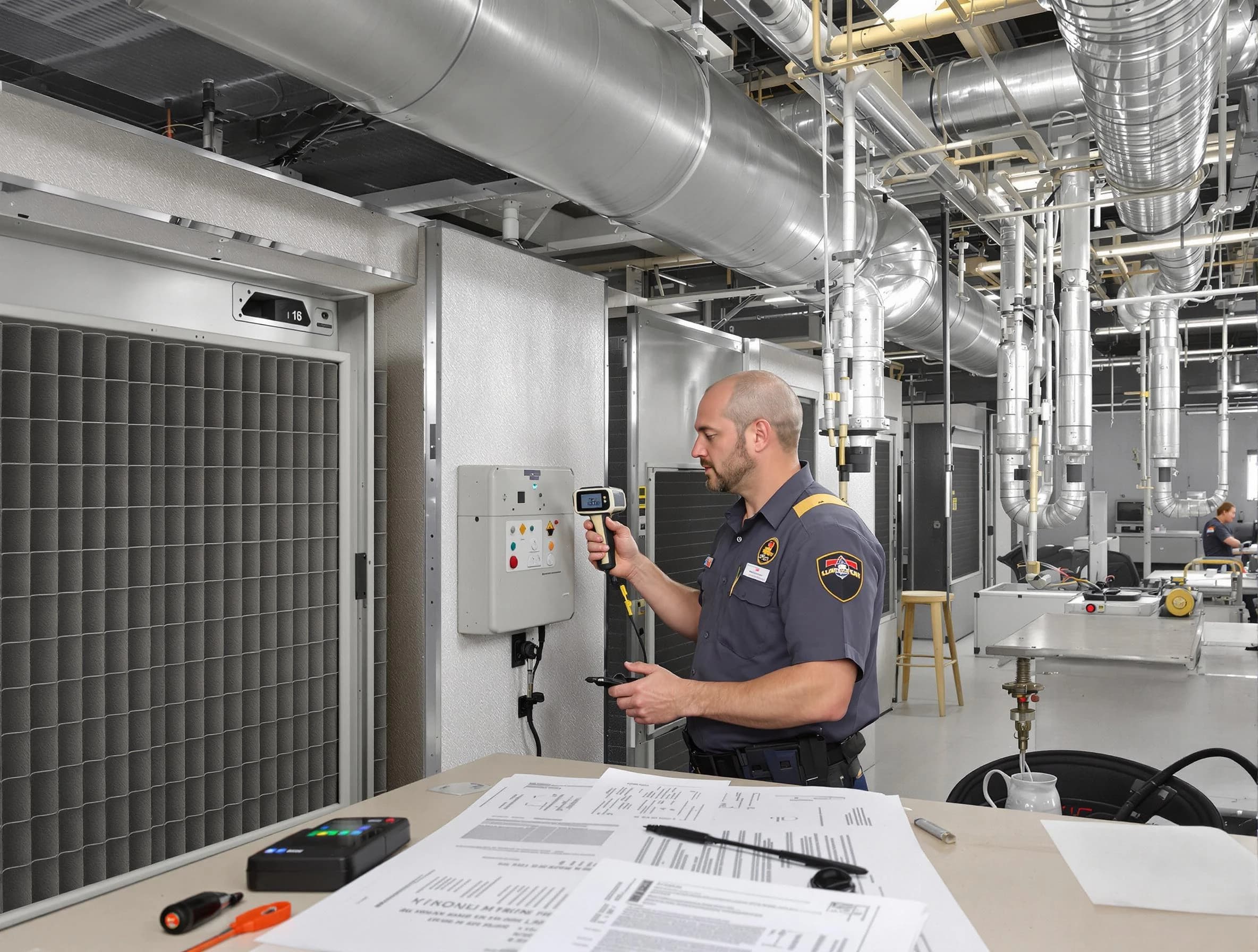 Professional filter system inspection by Centennial Air Duct Cleaning in Centennial