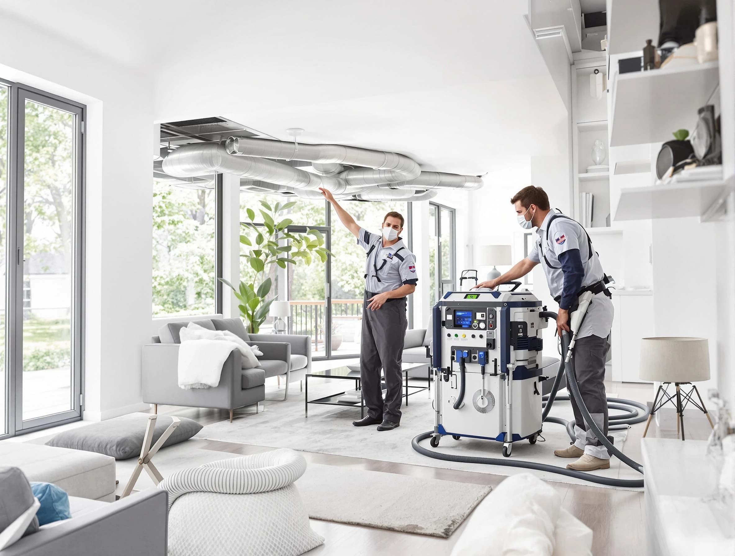 Centennial Air Duct Cleaning professional conducting pure air duct cleaning with state-of-the-art equipment in Centennial