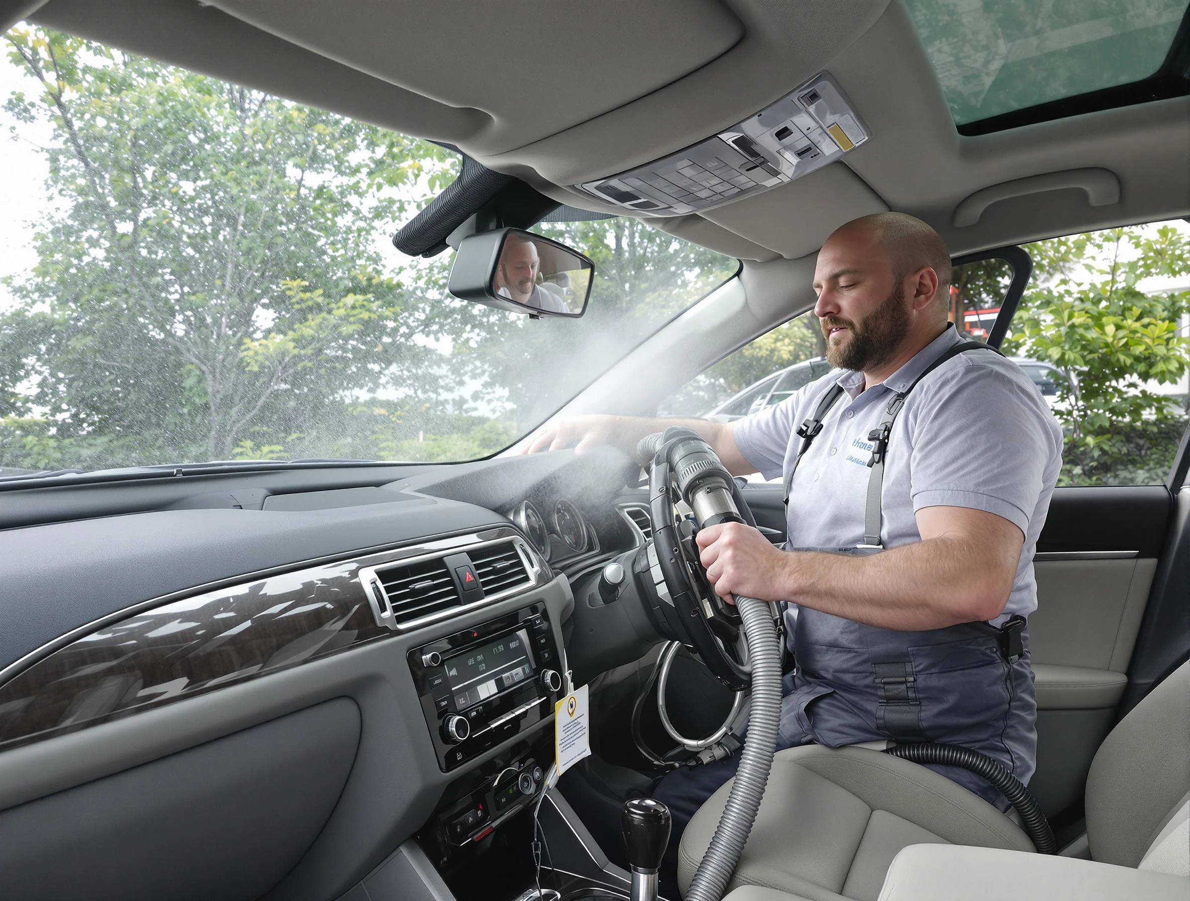 Centennial Air Duct Cleaning specialist performing professional car duct cleaning in Centennial