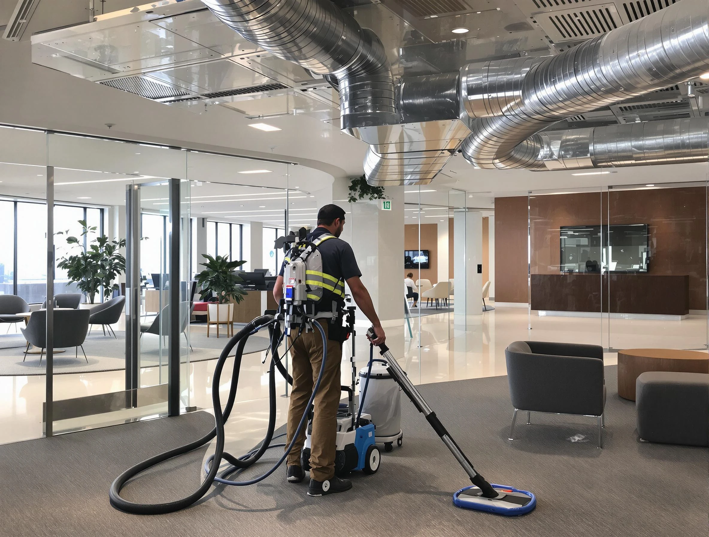 Commercial duct cleaning service by Centennial Air Duct Cleaning in Centennial
