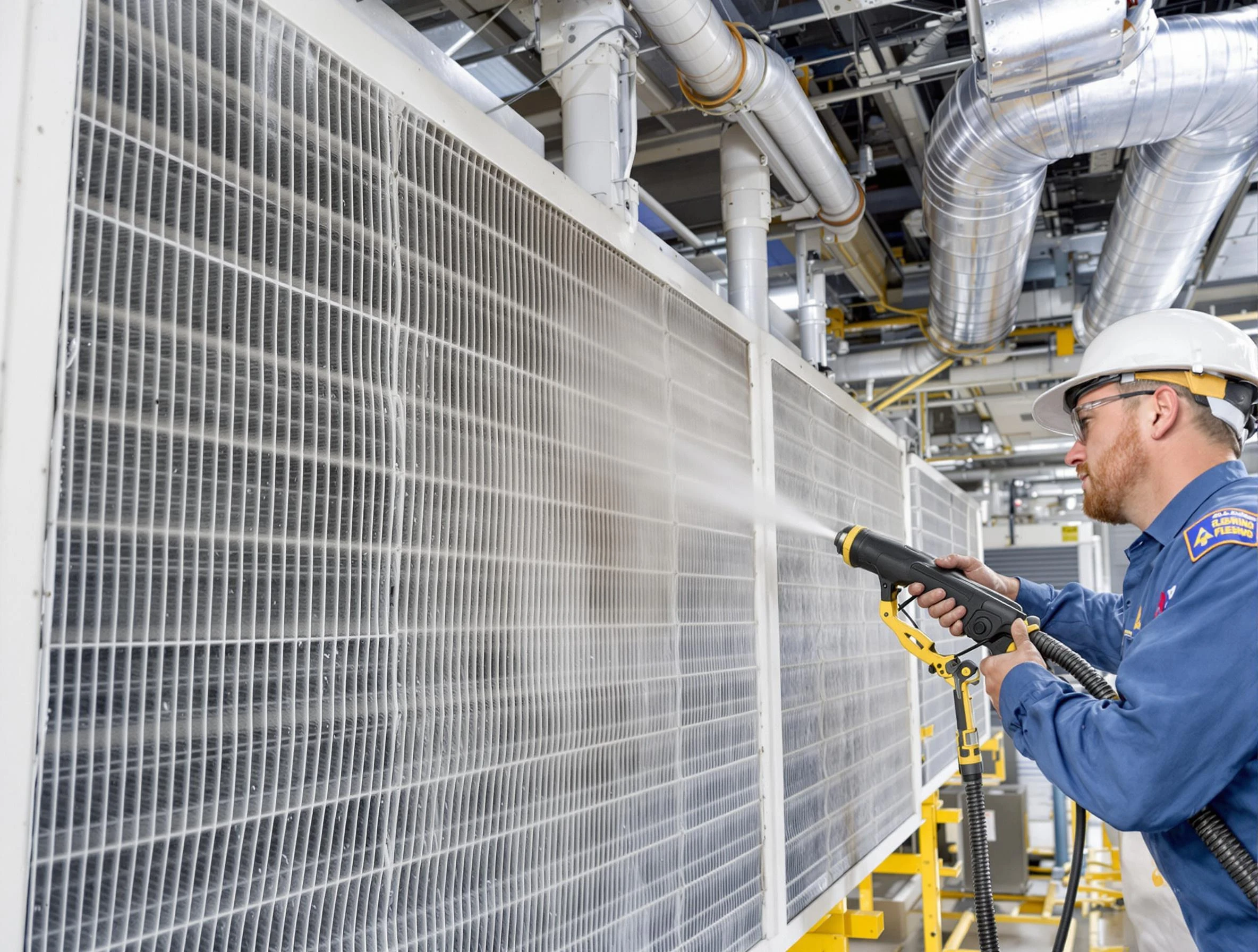 Professional commercial coil cleaning by Centennial Air Duct Cleaning in Centennial